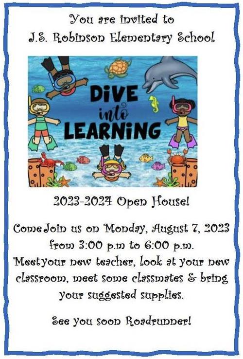 Open House English Flyer